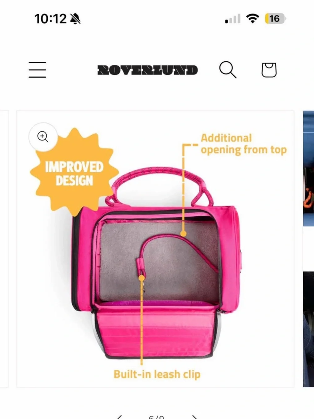 Hot Pink Pet Carrier Tote
